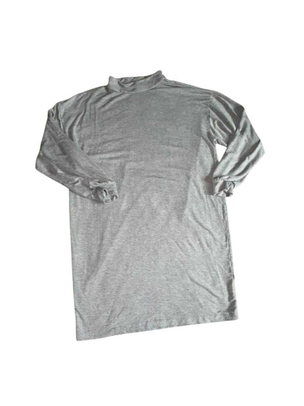 Express Womens Mock Neck Sweatshirt Dress-Gray-Size L-GUC
